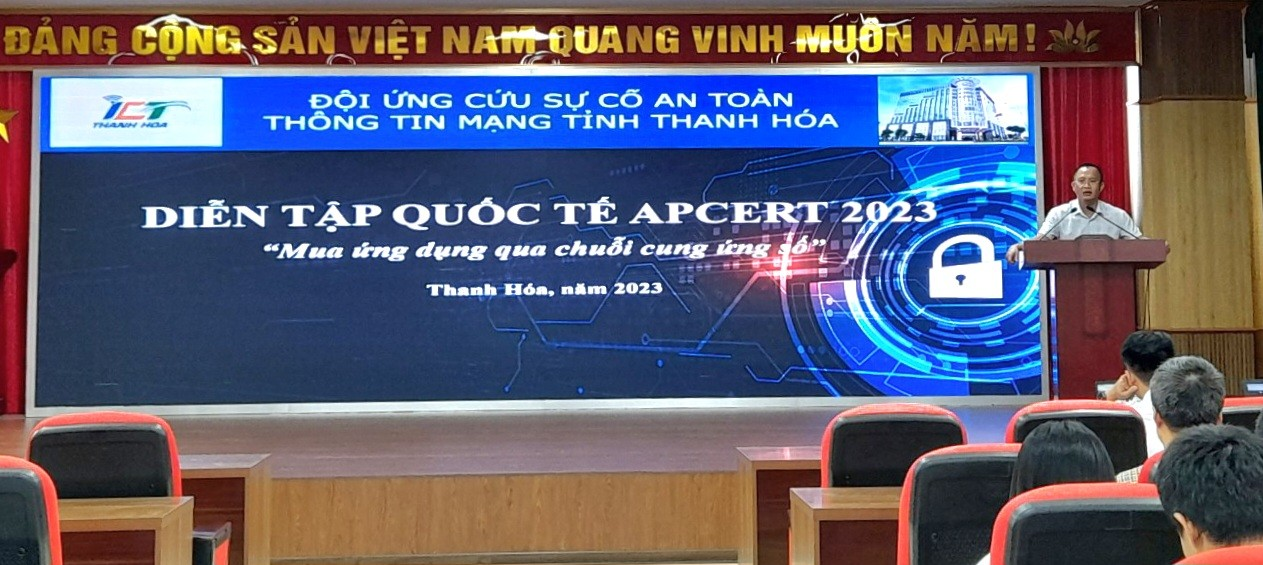 Thanh Hóa tham gia chương trình diễn tập an toàn thông tin quốc tế APCERT 2023